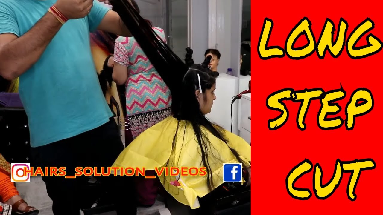 #Layeredhair HOW TO DO LONG WOMEN'S HAIRCUT - YouTube