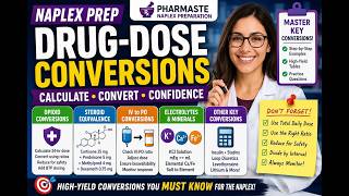Drug-dose Conversions and Medication Equivalence. - NAPLEX Important Formulas part 4