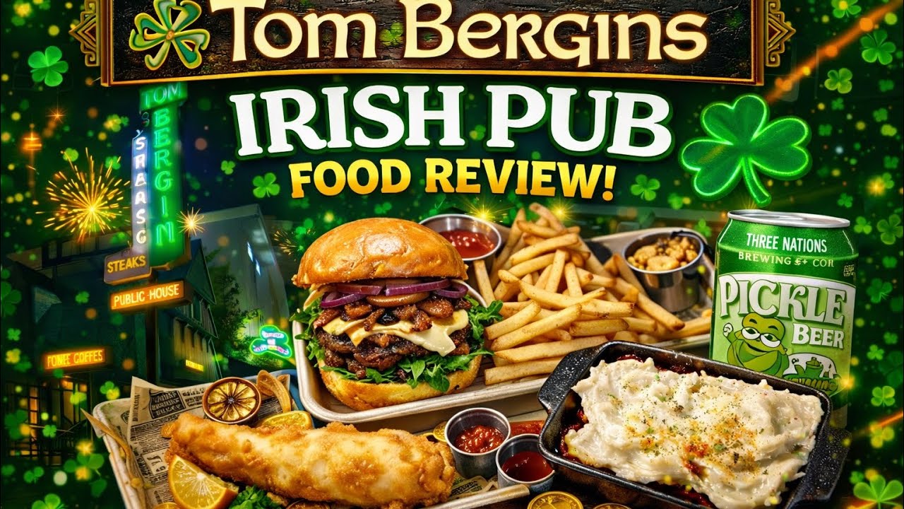 Обзор ирландской ресторанной еды от Тома Бергина 🍀 Рыба с картофелем фри, пастуший пирог, бургер ...