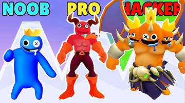 NOOB vs PRO vs HACKER in Merge Monster Rainbow Friends