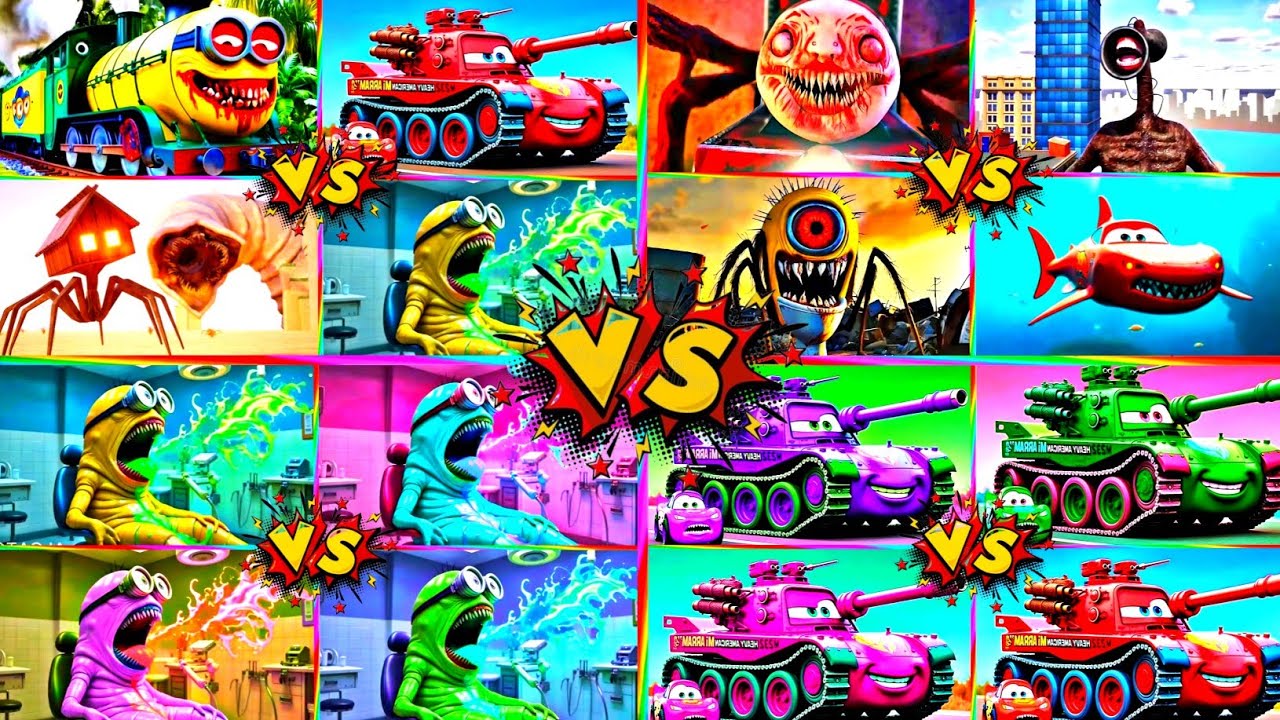 McQueen Eater 🆚 Minions All Friends 🎶 Coffin Dance Music 💫 Tiles Hop Edm Rush!