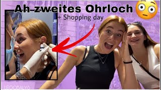 Ahhh zweites Ohrloch + Shopping day | LEOOBALYS