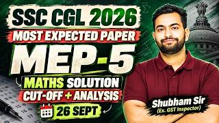 SSC CGL 2026 free MEP-5 (26 Sept) (Most Expected Paper)| Free live Test 40| Shubham Sir screenshot 4
