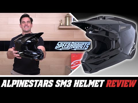 Alpinestars SM3 Solid Gloss Black Helmet video