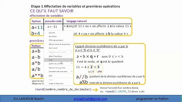 Les bases de Python