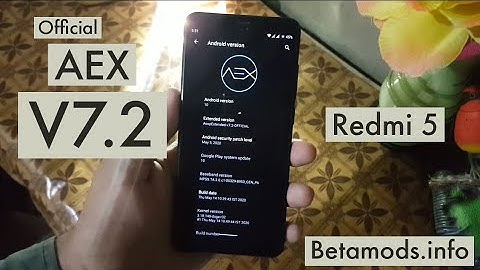 Install Official AOSP Extended v7.2 on Redmi 5 (rosy)