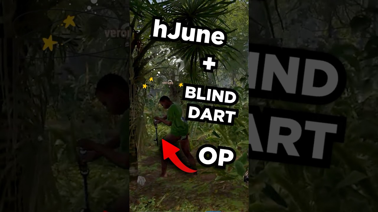 hJune KING of the JUNGLE with BLIND DARTS... 🙈