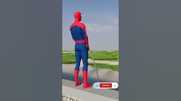 Spiderman vs Batman vs Superman - FunnyPee Challenge |Marvel Animation #shorts