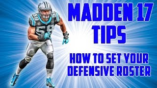 Madden 17 Tips: How To Set Your Defensive Team Roster For More Wins!