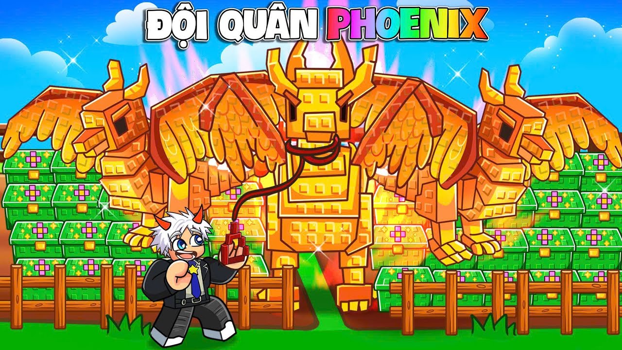 BI HUỲNH MỞ 100 HÒM ĐỂ SỞ HỮU ĐỘI QUÂN PHƯỢNG HOÀNG PHOENIX TRONG GROW A GARDEN