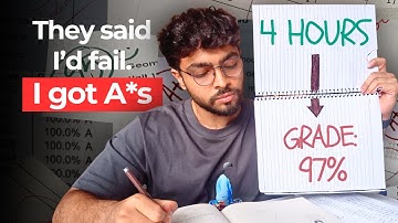 I tried THIS 4 Hour Scientific Study Method. Scored A*s. (I