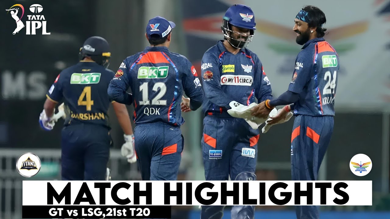 LSG vs GT 21st Match IPL 2024 Highlights | IPL Highlights 2024 | Cricket ipl 2024 highlights today