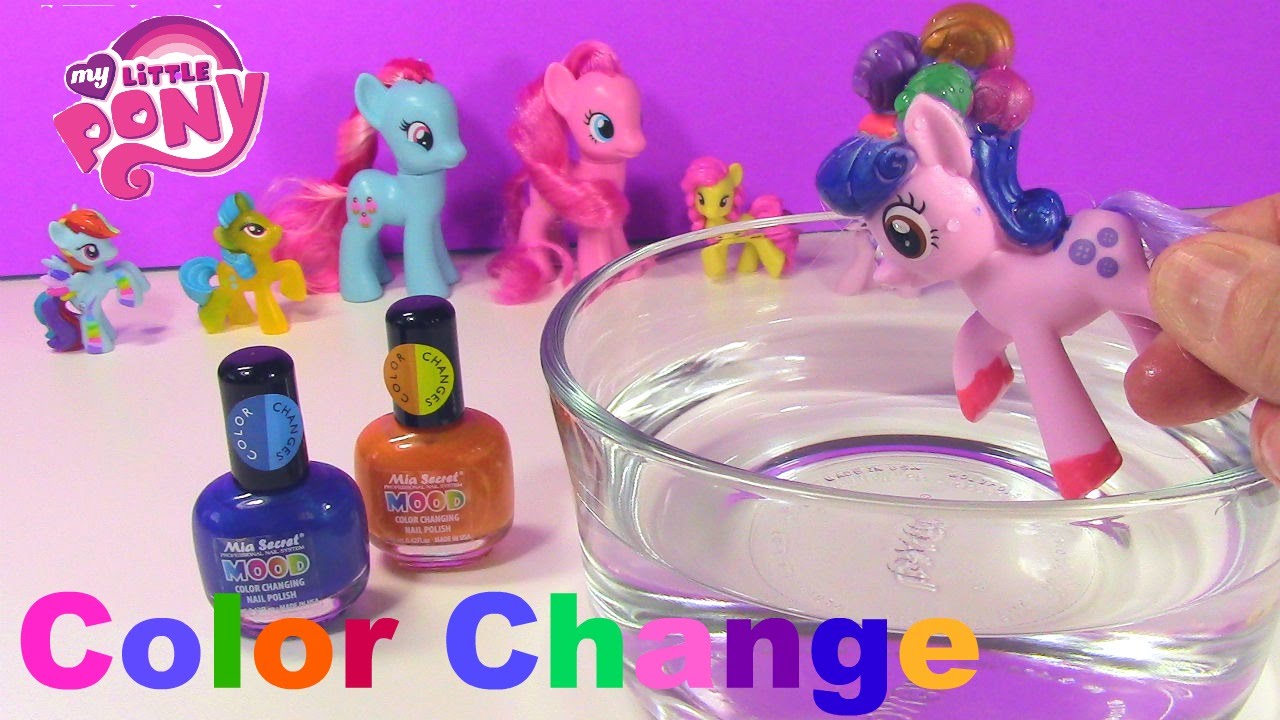 Color Change My Little Pony Diy Nail Polish Craft You Color Change My Little Pony Diy Nail Polish Craft