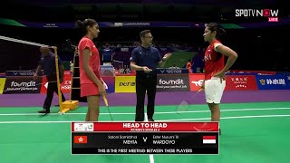 [BWF] WS2 - Group C｜S.S.MEHTA (HKG) vs E.N.Tri WARDOYO (INA) H/L | Uber Cup Finals 2024