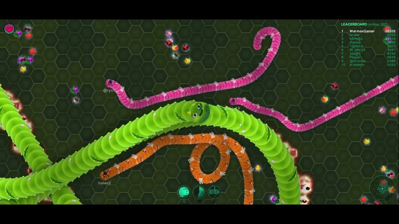 wormax2.io day 01 gameplay NOOB to PRO