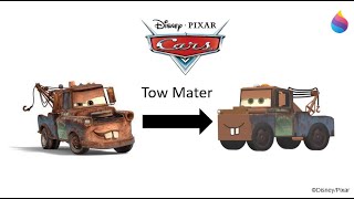 Paint 3D Tutorial Tow Mater Cars 2006