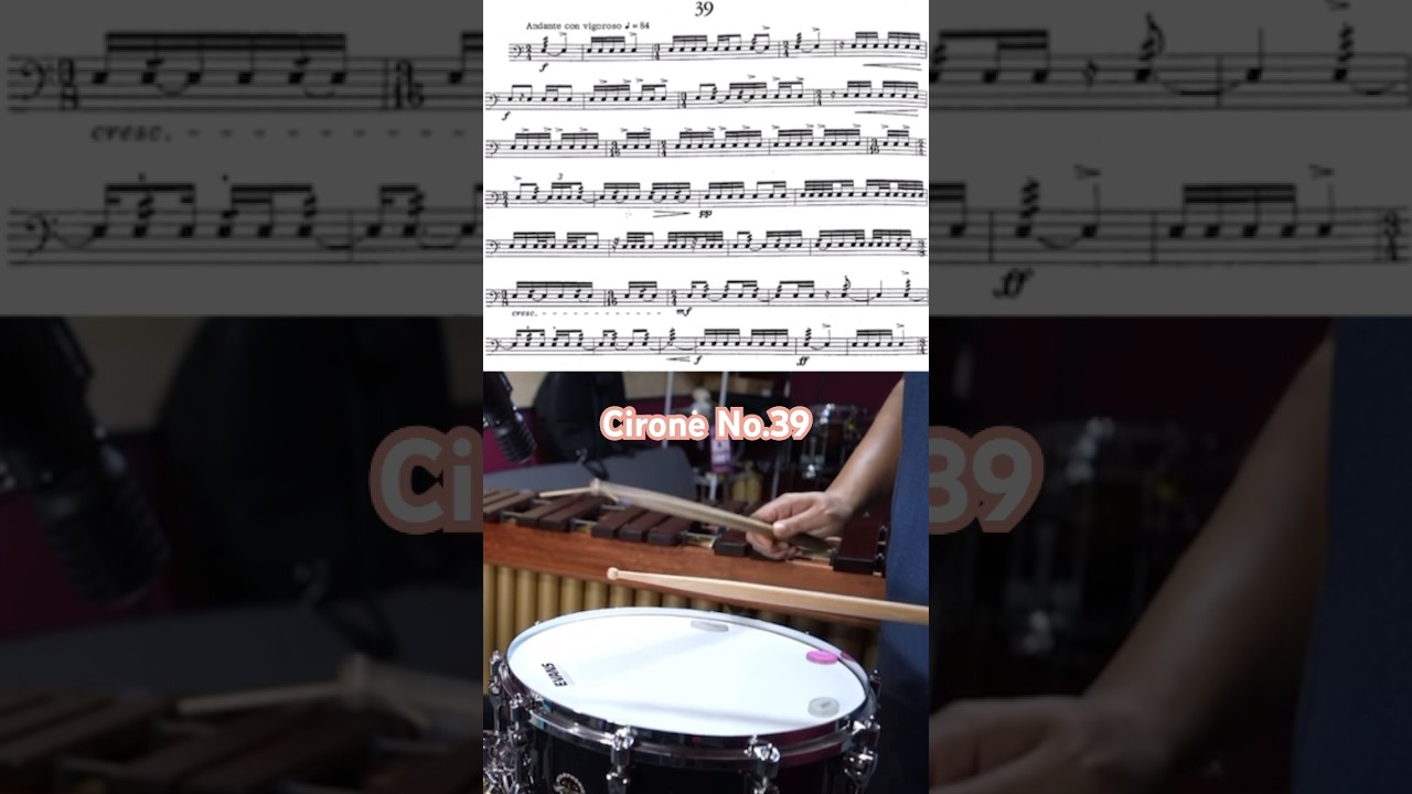 Snare Drum Solo. Cirone No.39 