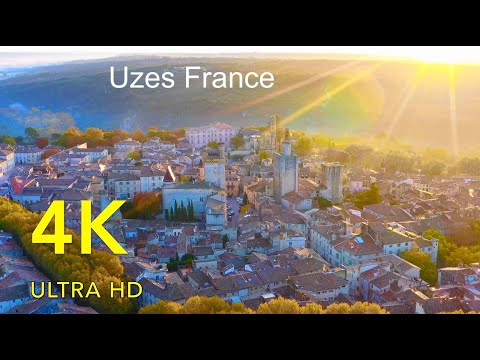 Uzes FRANCE in 4K Ultra HD | Majestic Duchy & Duke's Castle of Uzes
