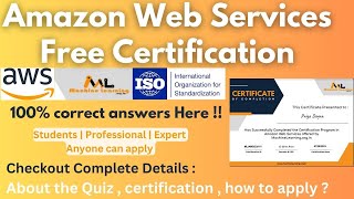 Amazon Web Services Professional Certification | AWS Free Certificate