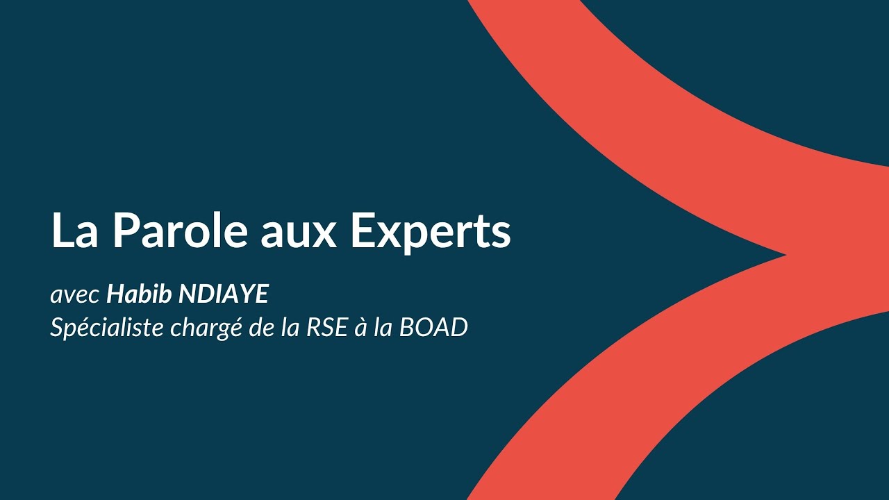 La Parole aux Experts avec Habib NDIAYE, Spécialiste chargé de la RSE à la BOAD