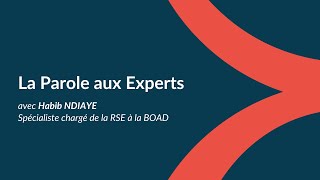 La Parole Aux Experts Avec Habib Ndiaye, Spécialiste Chargé De La Rse À La Boad
