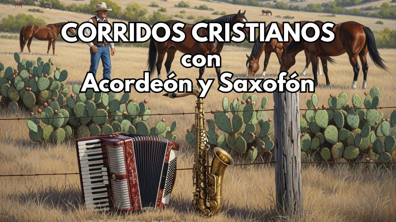 CORRIDOS CRISTIANOS NORTEÑOS CON ACORDEÓN Y SAXOFÓN ESTILO TEJANO
