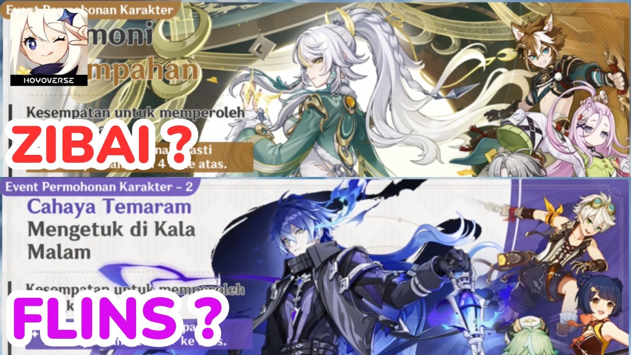 GACHA ZIBAI AND FLINS Sambil Nunggu Sahur | GENSHIN IMPACT