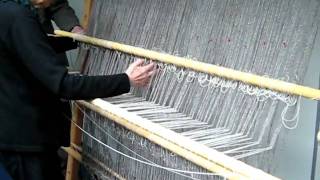 Viking Warp-weighted Loom Demo 2