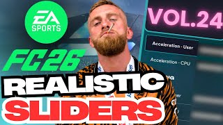 ‼️UPDATED SLIDERS‼️ & Settings for FC26!