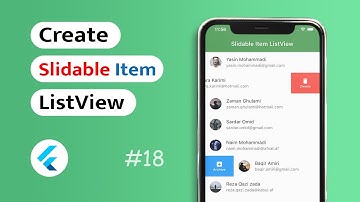 How to create Slidable Item ListView in Flutter App? (Android & IOS)