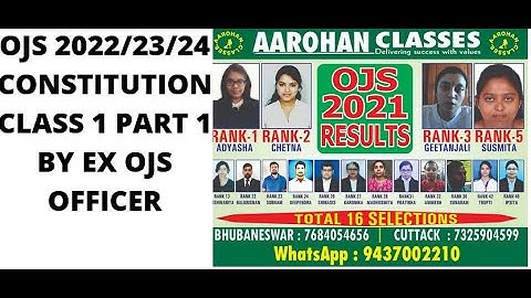 OJS CLASS BY EX OJS OFFICER (RANK 5,2016) PART 1-AAROHAN CLASSES-7684054656