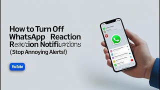 How to Turn Off WhatsApp Reaction Notifications (Stop Annoying Alerts!)