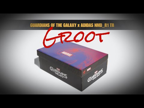 GROOT 2021 Guardians of the Galaxy X Adidas NMD_R1 TR DETAILED LOOK