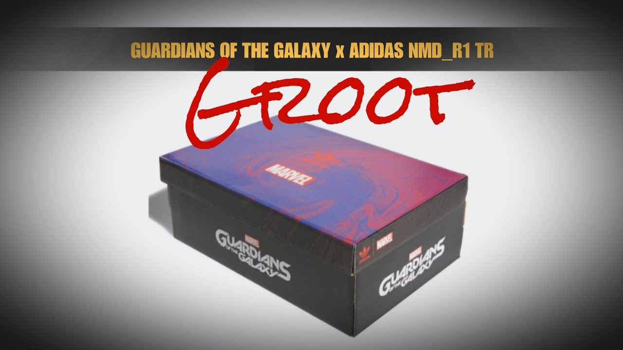 GROOT 2021 Guardians of the Galaxy X Adidas NMD_R1 TR DETAILED LOOK -  YouTube