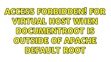 Access forbidden! for virtual host when documentroot is outside of apache default root