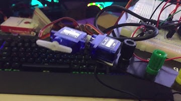 Camera Gimbal with arduino, servo and gyro board.