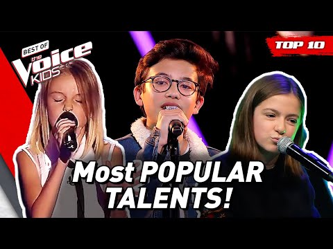 Most Popular Talents On The Voice Kids! | Top 10