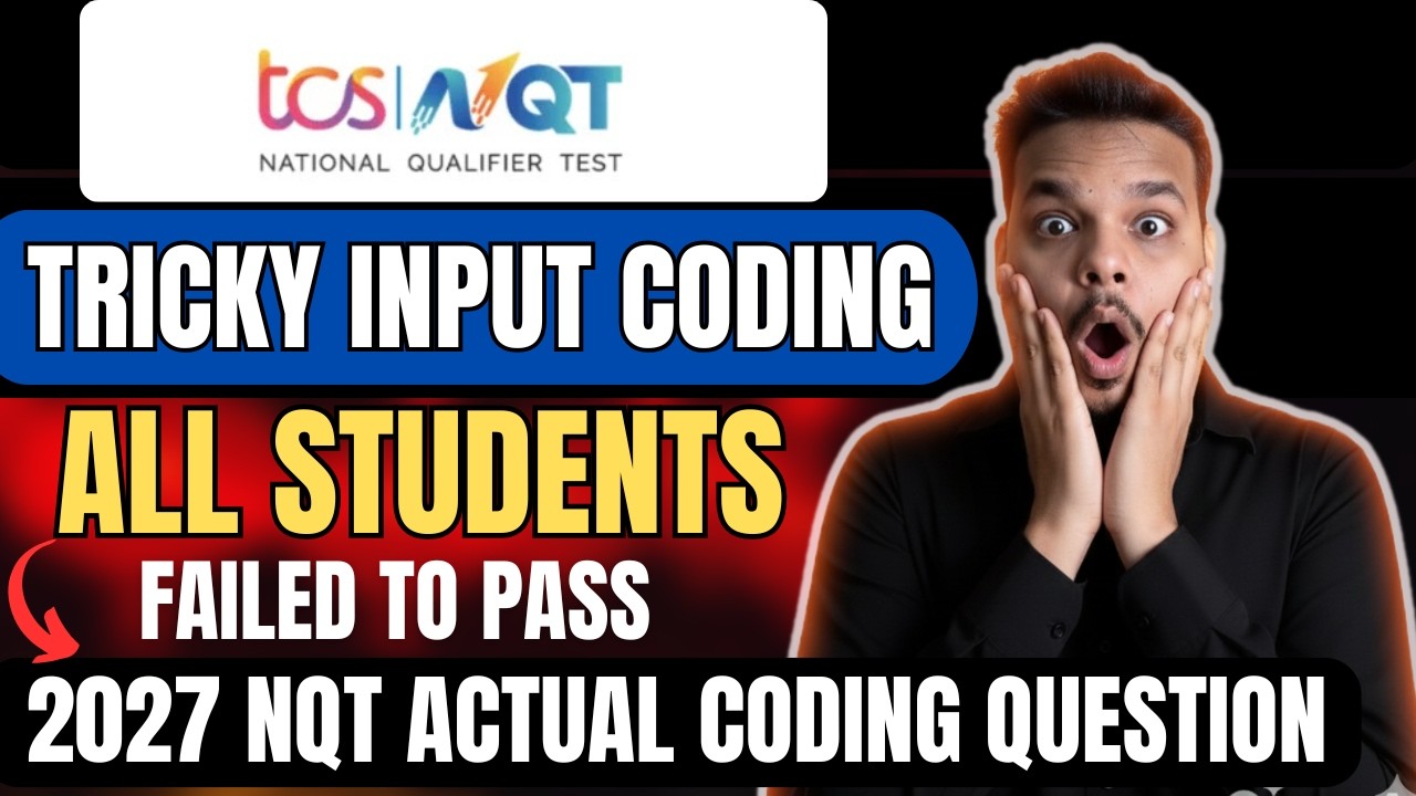 Most Tricky Question That Got Asked in TCS NQT | Coding Question | TCS ...