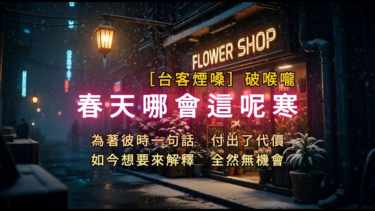 春天哪會這呢寒［台客煙嗓］破喉嚨/ 是緣份將咱拆散　害我變甲這孤單