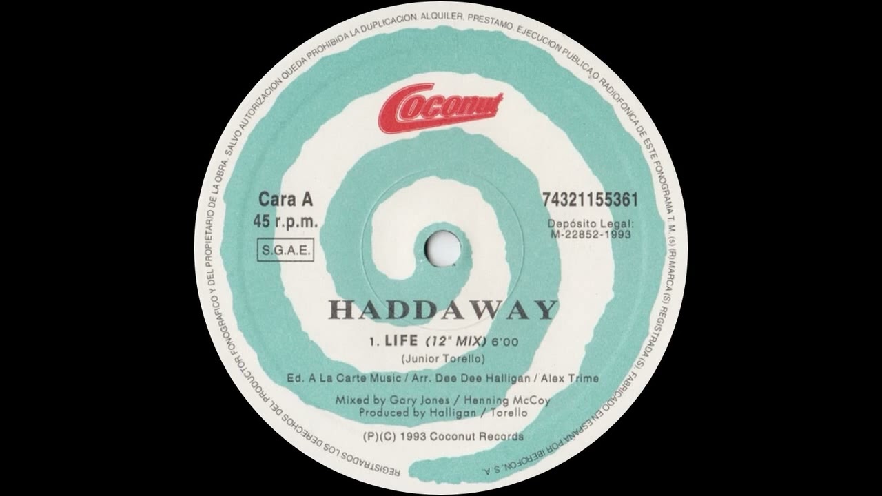 Haddaway - Life (12'' Mix) 1993 - YouTube
