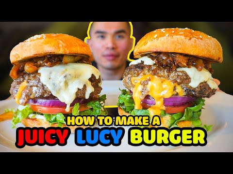 How to make a JUICY LUCY BURGER