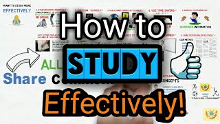 How To Study More Effectively│Study Less, Study Smart │10 Best Study Hacks & Tips!