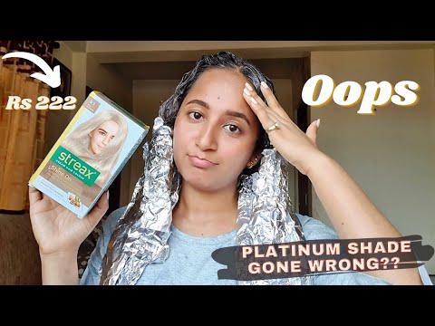 HOW I COLORED MY HAIR AT HOME UNDER RS 222| STREAX HAIR COLOR 9.1 RICH PLATINUM | Does it work??