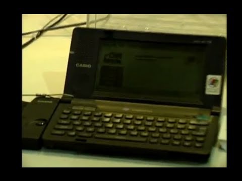 Consumer Electronics Show 1997: Casio PA Handheld PC - YouTube