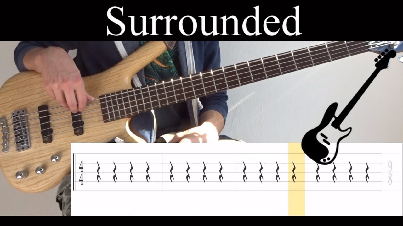 Surrounded (Dream Theater) - (BASS ONLY) Bass Cover (With Tabs)
