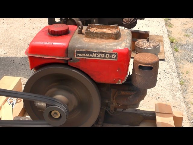 Old Engines in Japan 1970s? YANMAR Diesel Type NS40-G 4hp - YouTube