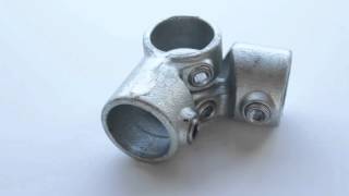 Verstelbaar Hoekstuk - Buiskoppeling - Steigerbuisstunter