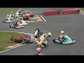 So Nearly an end on end flip with Finish Line Drama! Iame Cadet final at LGM Rd 4 2021, Rowrah. Pt 4