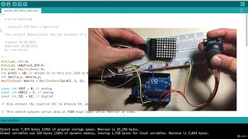 Arduino Tutorial: Joystick LED Matrix Game   Part 2   Using an LED Matrix