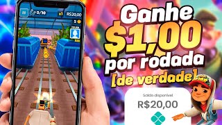 PAGOU $30 para JOGAR SUBWAY SURFER - O MELHOR APP de JOGO que GANHA DINHEIRO  de VERDADE 